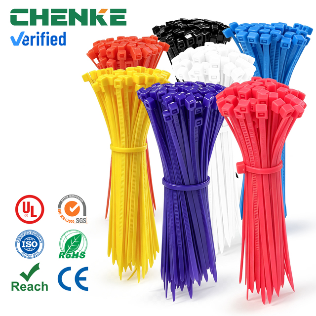 3.6x250mm PA66 Self Locking Nylon Fireproof Resistant Electrical Applications Cable Ties OEM Factory ChenKe Brand Guangdong