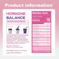 Poudre de fruits transfrontalière Açaï et Canneberge pour l'équilibre hormonal féminin, la santé intestinale et le bien-être – Boisson prébiotique aux fruits