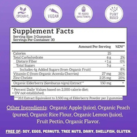 Zwarte Vlierbessen Echt Fruit Gummies Sambucus Nigra 90 Zink Vitamine C Immuunondersteuning OEM ODM Private Label Op Maat
