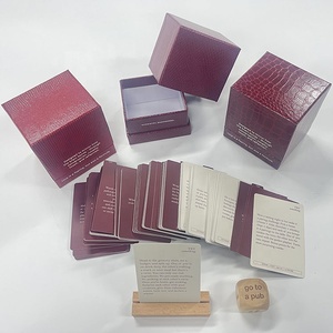 Scatola Rigida Personalizzata per Carte Conversazione e Dadi, Stampa Offset CMYK a <span class=keywords><strong>4</strong></span> Colori, Dimensioni Personalizzate, Cartone per Connessione Profonda tra Coppie - Product Image 1