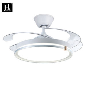 Lámpara de Techo con Ventilador LED de 42 Pulgadas, Tres Colores (Gris, Negro, Blanco), Acrílico, para Sala de Estar - Product Image 1