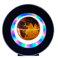 Gran oferta, globo terráqueo con mapa del mundo magnético giratorio 2025, nueva luz nocturna LED levitante con potencia tipo C, diseño moderno DIY para uso doméstico