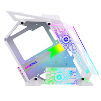 Boîtier d'ordinateur de jeu RGB Lovingcool à prix d'usine, économique, pour PC de bureau, Micro ATX ITX Mid Tower