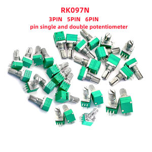 Potentiomètres et interrupteurs industriels RK097 RK097N 3PIN 5PIN 6PIN Potentiomètre B1K 5K/10K/20K/50K/100K 500K Longueur 15MM RK097 - Product Image 6