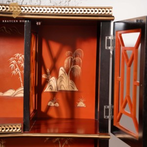 Đồ Nội Thất Trung Quốc Cổ Trà Cà Phê Rượu Tủ Góc Gỗ Chắc Chắn Tủ Sơn Tay Trang Trí Phòng Khách Phòng Ngủ Biệt Thự - Product Image 3