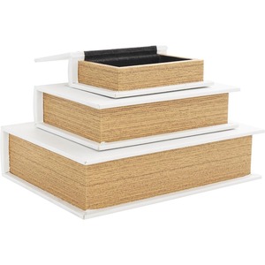 Wooden decorative <b>box</b>, imitation <b>book</b>-style storage <b>box</b>, customizable according to customer needs - Product Image 1