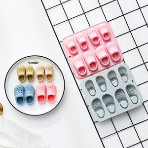 8-Cavity Clogs Theme Nonstick Silicone <b>Cake</b> <b>Molds</b> Food-Grade Reusable Cute Silicone Magnetic Chocolate, Candy & Ice DIY <b>Mold</b> - Product Image 4