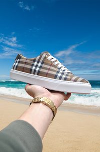 Zapatos deportivos casuales de verano para hombre, de cuero genuino y malla, transpirables, de color sólido, estilo de una pieza, a la moda y cómodos. - Product Image 3