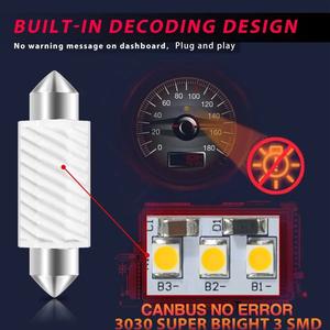 Lampe d'intérieur de <span class=keywords><strong>voiture</strong></span> C5w 31 mm 36mm 39mm 41mm <span class=keywords><strong>Plafonnier</strong></span> de <span class=keywords><strong>voiture</strong></span> Lampe de lecture de <span class=keywords><strong>voiture</strong></span> <span class=keywords><strong>Led</strong></span> Canbus Festoon Bulbs 12v Accessoires de véhicule - Product Image 4