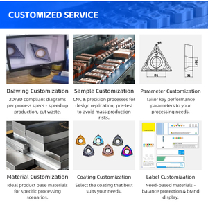 Sourcefactory ألواح كربيد المعادن الصلبة، أدوات إدخال كربيد الحجر الصلب، أدوات طحن كربيدية، SNMG TNMG VNMG 120408 DNMG 120404 - Product Image 5