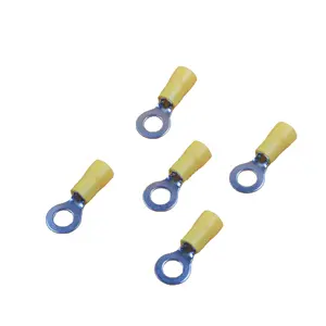 China manufacture Cable Lug Electric Crimp Type Ring Wire Connectors Circle Stamping Insulated Terminal