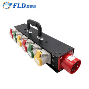 IEC60309 32A 3P Input 16A Output Portable Power Distribution Distro Splitter Box - Product Image 1