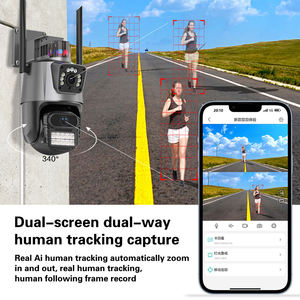 4MP Dış Mekan Çift Lensli CCTV Kamera WiFi Kamera İnsan Hareket Takibi PTZ 4mp Çift Lens Bağlantılı Ağ Kamerası - Product Image 6