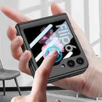 Casing Magnetik PC Keras Mewah dengan Pelindung Layar untuk Samsung Flip 5 4, untuk Casing Samsung Galaxy Z Flip 6