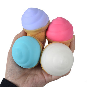 Nuevo juguete creativo antiestrés de bola de helado para apretar, divertido juguete de rebote lento con relleno de harina. - Product Image 4