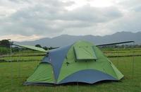 Tente de camping pour 2/3/4 personnes, tente de randonnée professionnelle légère, imperméable et coupe-vent, adaptée à l'extérieur, à la randonnée et au glamping