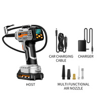 Auto Shut-off ABS Tire Inflator with Tire Pressure Monitor Digital Pressure Gauge Emergency Use Portable Air Compressor for Car