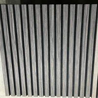 Panneau mural acoustique en lattes de bois, placage bois naturel, panneau en feutre PET pour la réduction du bruit, pour la décoration de maisons, bureaux et hôtels européens