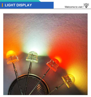 QIMEI Lampada LED a Infrarossi 3mm 5mm Tipo Cappello di Paglia 850nm 940nm 620nm 0.06W
