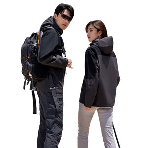 Chubasquero de ciclismo clásico unisex para hombre, chaqueta de lluvia ligera con capucha y tela de calefacción cálida impermeable - Product Image 4