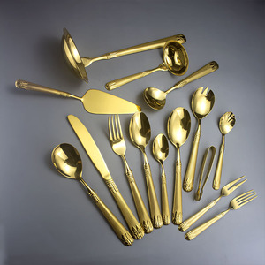 Elegante Stijl Roestvrij Staal 304 Bestek <span class=keywords><strong>Set</strong></span> Food <span class=keywords><strong>Grade</strong></span> Bestek <span class=keywords><strong>Set</strong></span> Met Gouden Pvd - Product Image 1