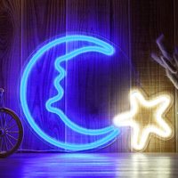 Luz LED decorativa de PVC con letrero de conejo de neón azul personalizable para niños IP67 Aplicación DE PAISAJE