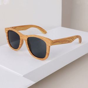 Custom Wood Print <b>Frame</b> Classic Sunglasses for Promotional Gift - UV Protection, Stylish Design, Unisex Eyewear - Product Image 3
