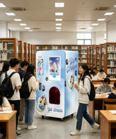 Distributeur automatique de crème glacée commercial entièrement automatique avec système de réfrigération intégré, coque extérieure personnalisée, intelligent et souple