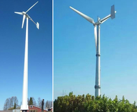 Éolienne haute efficacité 10 kW pour maison hors réseau, fonctionnant sur batterie et sur réseau, générateur éolien 5 kW avec contrôleur 220 V 380 V