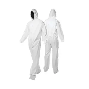 35Gsm 40Gsm 45Gsm 50Gsm Pp Disposable Polypropylene Nonwoven Coverall Protective Medical Suit Overall For Industry Coverall