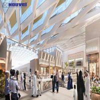 Nouveau Profilé à persiennes en aluminium pour fenêtre/porte/toit Pergola Large Airfoil Blade Profilés en aluminium