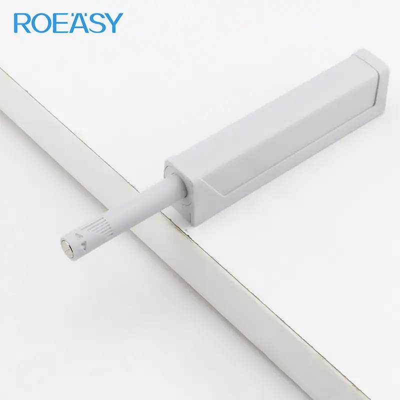 ROEASY ตู้พลาสติกในครัวแบบกดเพื่อเปิด,บัฟเฟอร์กันกระแทกฝาปิดประตูแบบอ่อนสำหรับตู้