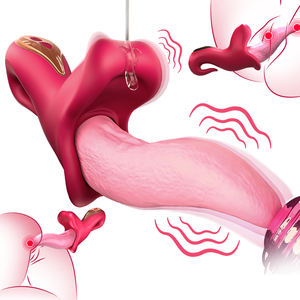 Libo 2-in-1 Mainan Dewasa Vibrator Getar Kuat Desain Menjilat yang Menyenangkan dengan Stimulasi G-Spot Payudara Klitoris untuk Orgasme - Product Image 6