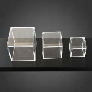 Роскошный акриловый прямоугольный бокс для хранения с откидной крышкой из прозрачного оргстекла, модель CARTB-01 - Product Image 3