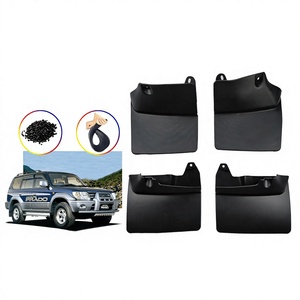 For Toyota Land Cruiser FJ90 LC90 1996-2007 Black <b>Plastic</b> Front Rear Wheel Deflectors Tire Mudguards - Product Image 5