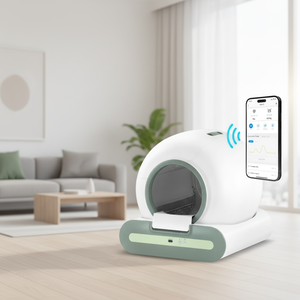 OEM Großhandel Luxus 70L Kunststoff Katzentoilette Automatische Selbstreinigende Umweltfreundliche Geschlossene Leicht zu Reinigende Elektrische Haustiertoilette - Product Image 5