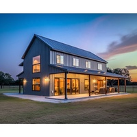 Casa Prefabricada de Acero, Estructura de Acero, Edificio Metálico, Kits de Construcción de Casas Tipo Pole Barndo