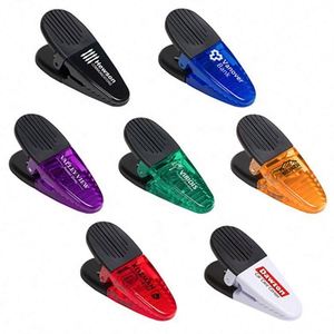 Custom Logo Multipurpose Magnet Clips - Plastic Refrigerator, <b>Paper</b> & Snack Bag Clips - Product Image 1