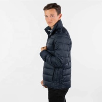 Blouson matelassé pour homme, col montant, fermeture éclair, décontracté, léger, écologique, grande taille, hiver, imperméable, coupe-vent, respirant