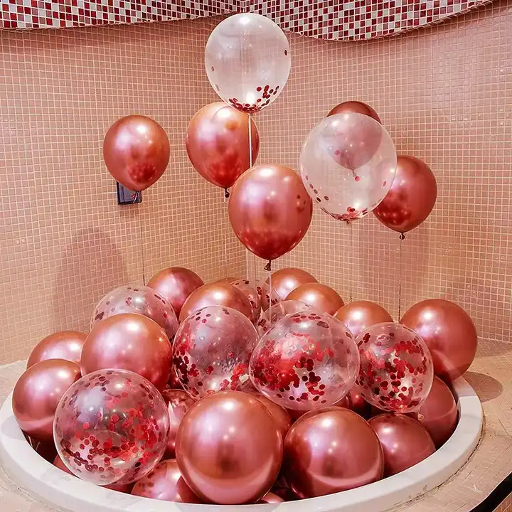 10 pouces brillant perle couleur épaisse forme ronde chrome