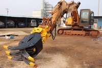 Grappin rotatif hydraulique pour excavatrice, grappin à roche rotatif, grappin à pierre pour excavatrice de 4t 5t
