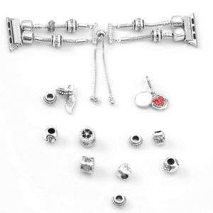 Pour <span class=keywords><strong>Apple</strong></span> iWatch 38/42mm Bandes <span class=keywords><strong>Bijoux</strong></span> Perlé Femmes/Dames/Filles <span class=keywords><strong>Bracelet</strong></span> Bande de Montre - Product Image 4