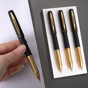 Stylo neutre à pointe bille géante de 1,0 mm, noir, en plastique, pour bureau et affaires, pointe en acier inoxydable, haute capacité, pour étudiants - Product Image 1