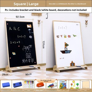 Pizarra Magnética de Doble Cara con Forma de Casa para Niños, Antipolvo, Borrable, con Soporte de <span class=keywords><strong>Madera</strong></span> Maciza, para Uso Doméstico, Educación Temprana para Bebés - Product Image 5