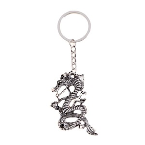 Porte-clés <span class=keywords><strong>Dragon</strong></span> en Alliage, Pendentif <span class=keywords><strong>Dragon</strong></span> Chinois Vintage, Breloque de Sac, Anneau de Clés du Nouvel An Chinois - Product Image 1