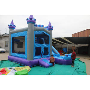 Ensemble de château gonflable : comprend un petit château, une glissoire et un trampoline ; Conçu de manière intelligente avec une utilisation optimale de l'espace. - Product Image 4