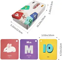 Papier Geheugenkaart Game Flashcards Educatief Vermenigvuldiging Alfabet Wiskunde Flash Kaarten Voor Kids Baby