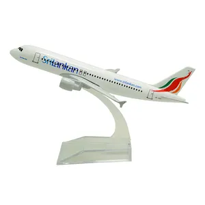 1:400 16厘米Srilankan航空公司空客A320金属客机模型民用飞机模式压铸飞机模型OEM定制