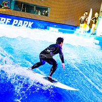 Surf sur vague artificielle parc d'attractions intérieur simulateur de surf machine piscine machine à vagues