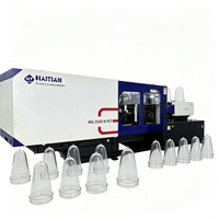 Gebrauchte Haitian MA Serie Horizontale Hydraulische Spritzgießmaschine 250T für PET-Teile mit PLC-Motorpumpe & Schnecke